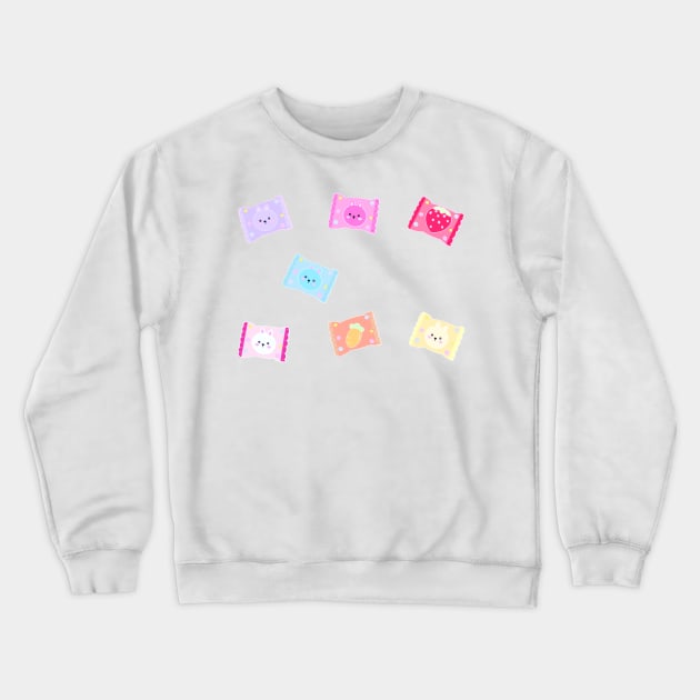 Cute Bunny Candies Crewneck Sweatshirt by peachycrossing